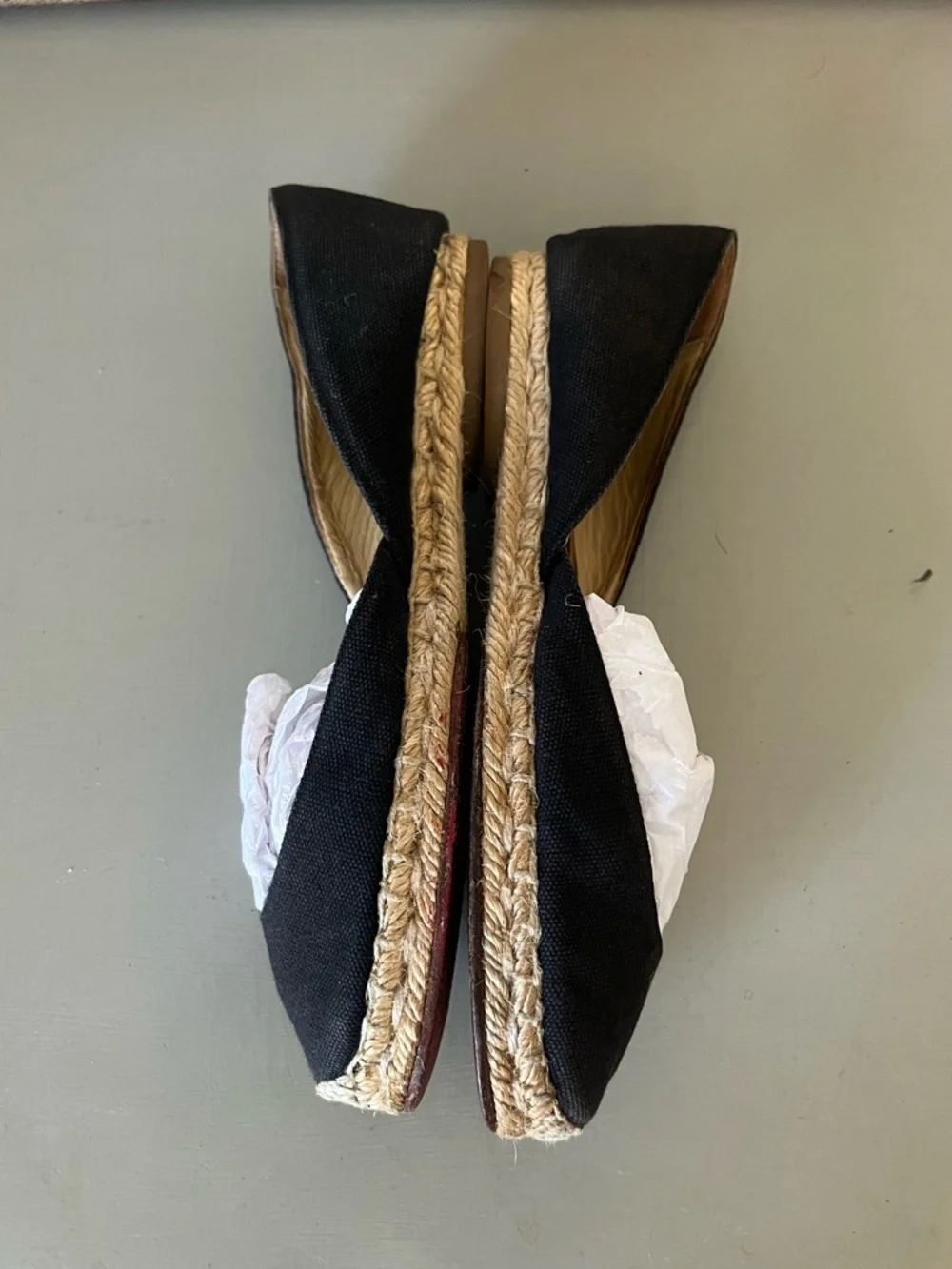 Christian Louboutin Canvas Espadrilles, Black 36 - Picture 5 of 8